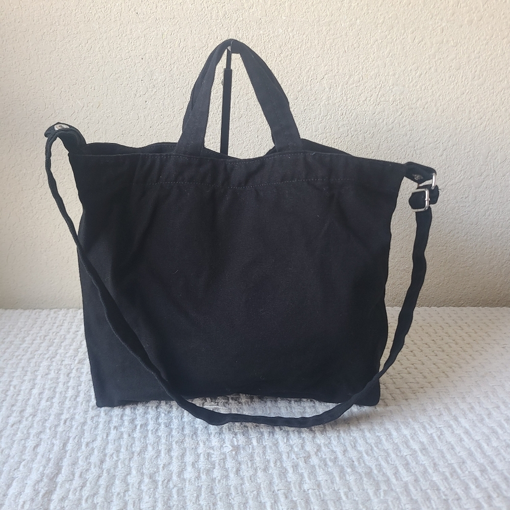 Baggu Black 100% Cotton Shoulder Bag